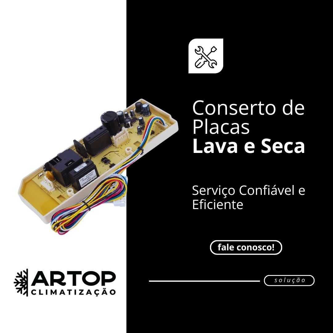 Conserto de Placa de Máquina Lava e Seca